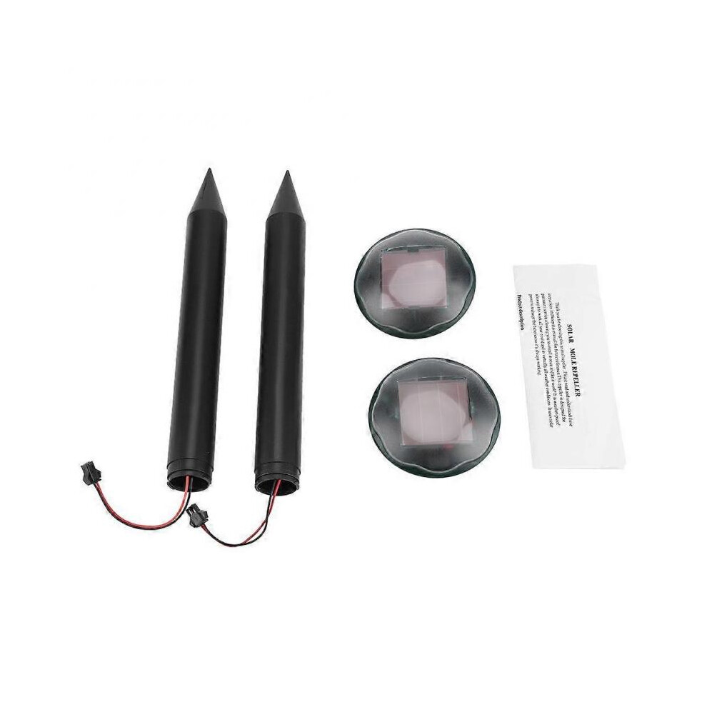 2PCS Ultrasonic Solar Snake Mouse Pest Rodent Repeller Anti Mosquito Garden Yard