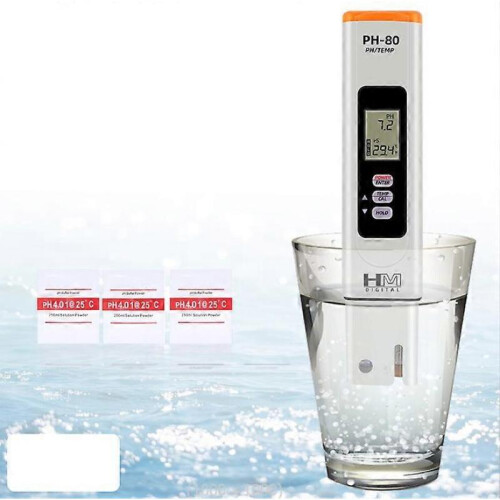 PH-80 portable multifunctional two-in-one PH/thermometer water quality analyzer test water quality test pen PH meter 1