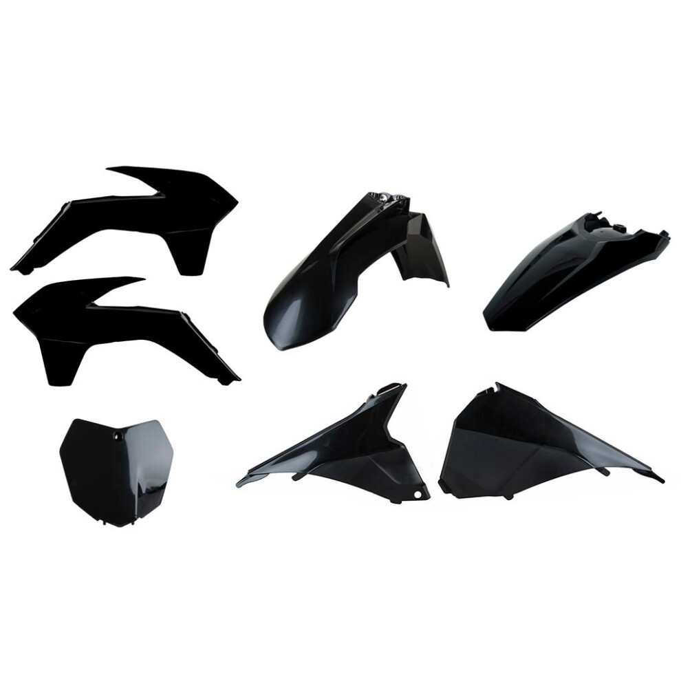 Polisport Black Full Plastics Kit - Ktm Sx/Sxf/Xc/Xcf 2013-15