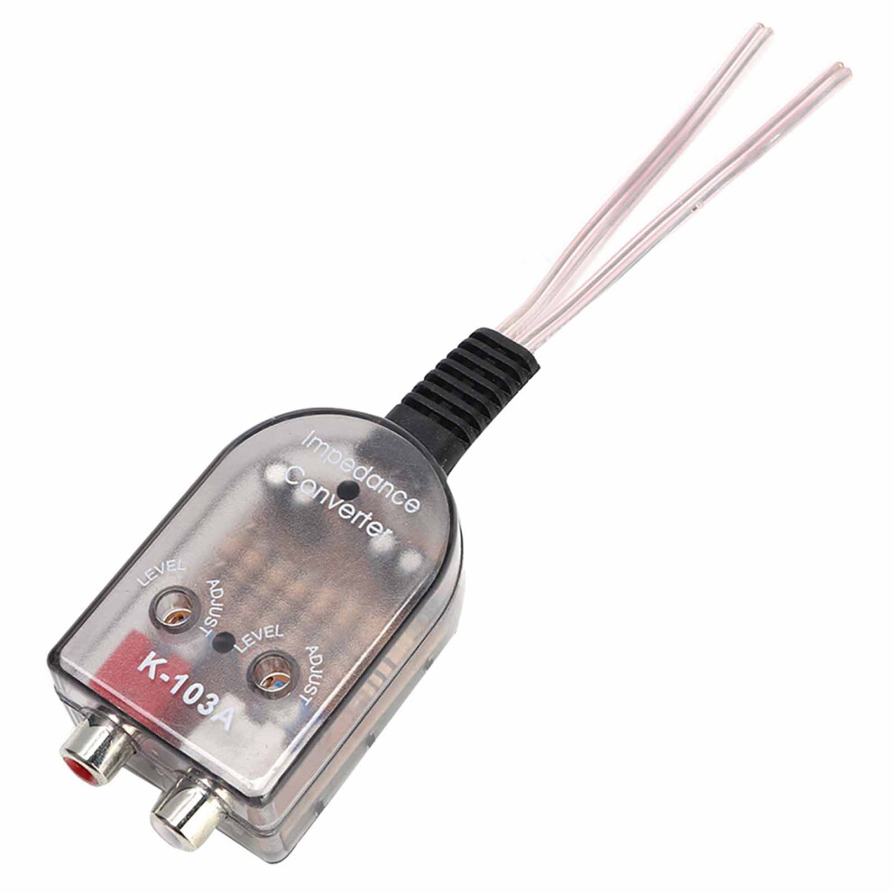 Car Stero Adjustable Speaker High To Low Rca Line Audio Impedance Converter 4931325481471
