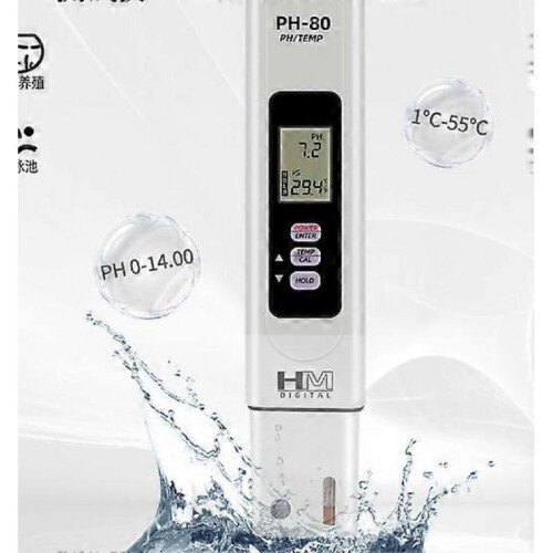 PH-80 portable multifunctional two-in-one PH/thermometer water quality analyzer test water quality test pen PH meter