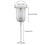 Acrylic Solar Powered LED Light Pest Bug Zapper Mosquito Killer Lamp Garden Lawn(Silver) 5