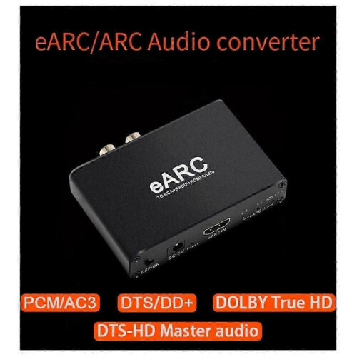 -Compatible EARC ARC Audio Extractor 192Khz Converter EARC to Audio Extractor Adapter for DTS Atoms 1