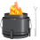 Outsunny Outsunny 37cm Smokeless Wood Burning Firepit Metal Fire Pit, Dark Grey 9