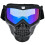 Bunter Motorradhelm mit goggles, verstellbarem Gurt und stoßfestem Glas 2