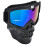 Bunter Motorradhelm mit goggles, verstellbarem Gurt und stoßfestem Glas 11