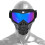 Bunter Motorradhelm mit goggles, verstellbarem Gurt und stoßfestem Glas 8