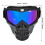 Bunter Motorradhelm mit goggles, verstellbarem Gurt und stoßfestem Glas 13