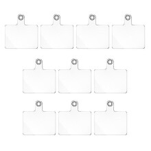 10pcs Universal Detachable Transparent Mobile Phone Lanyard Patch Phones Crossbody Strap Hanging Cord Replacement Gasket