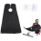 (black) Beard apron with 2 suction cups for a clean bathroom - white 4