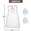 (white) Beard apron with 2 suction cups for a clean bathroom - white 3