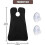 (black) Beard apron with 2 suction cups for a clean bathroom - white 3
