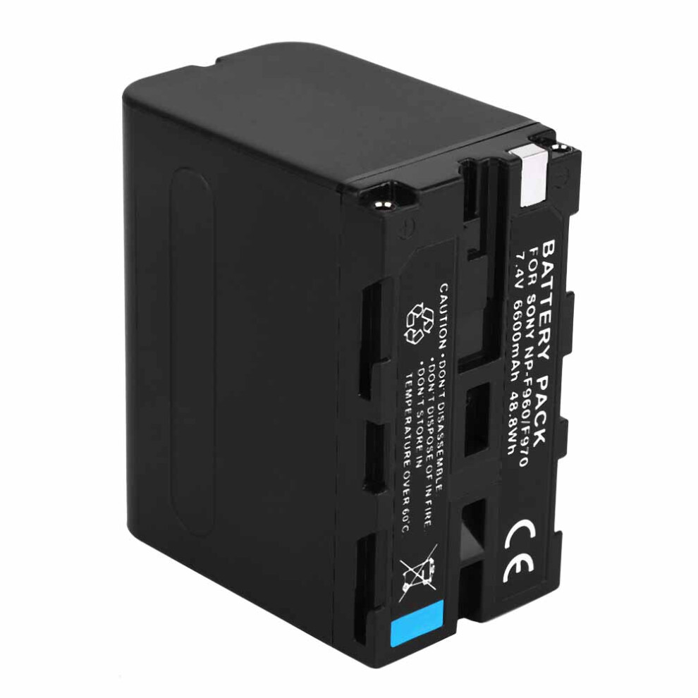 Np-F960/F970 6600Mah Rechargeable Lithium Ion Battery For Sony Video Monitor Light 3161325529557