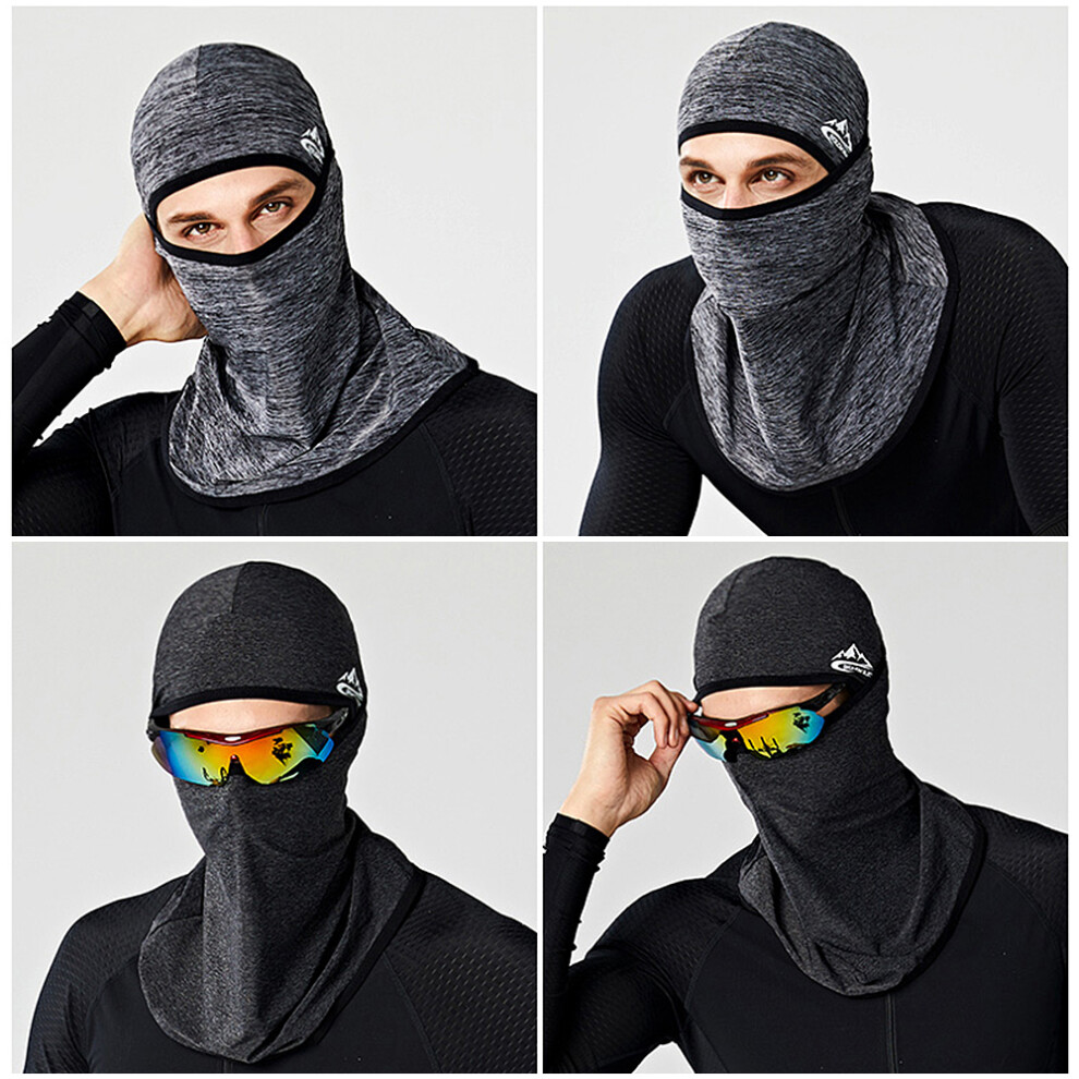 Cycle Face Mask Upf50+ Helmet Liner Cooling Ice Silk Neck Gaiter Summer Uv Protection Headgear 8461325530092