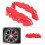 2PCS High Quality ABS Useful Car Universal Disc Brake Caliper Covers Front Rear Auto Kit 8