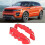 2PCS High Quality ABS Useful Car Universal Disc Brake Caliper Covers Front Rear Auto Kit 7
