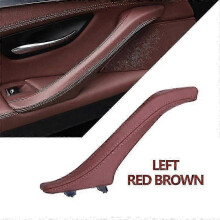 (LEFT RED BROWN) Lhd Rhd Left Right Interior Door Leather Pull Handle Assembly For Bmw 5 Series F10 F11 F18 520i 523i 525i 528i 535i