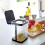 Mini-Schreibtisch-Müllbeutelhalter – Schwarz – 12  13,8  16,5 cm 5