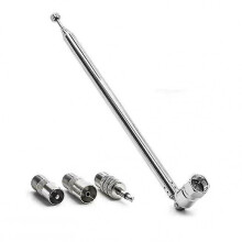 For Bose Wave F Type Radio Antenna Fm Telescopic Aerial 3.5mm Adapter Connector*1*1