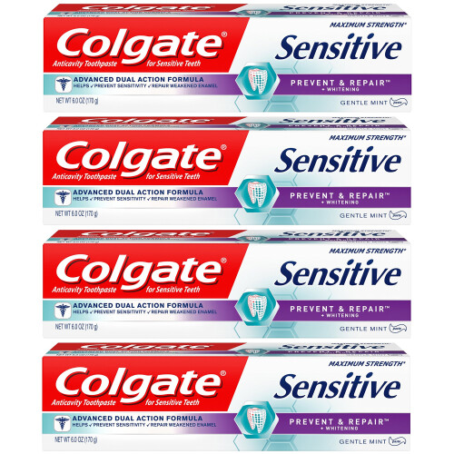 Colgate Colgate Sensitive Toothpaste, Prevent and Repair , Mint Paste Formula, 6 ounce (1 Pack)