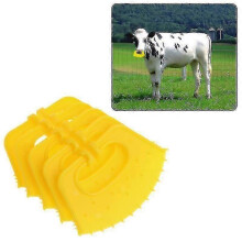Calf Weaner Plastic Cow Nose Ring Anti-suction Milling Stop Puncture Weaning Aid Tool Farm Animal Husbandry Equipment (5pcs, Yellow)