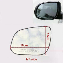 (1PCS left side) unique For Kia Forte 2009-2016 Car Accessories Side Mirrors Reflective Lens Rearview Mirror Lenses Glass without Heating 1PCS