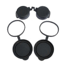(2in1 for 50mm) Rubber Lens Caps 42mm/50mm for Binoculars & Telescopes - Durable Objective & Eyepiece Covers
