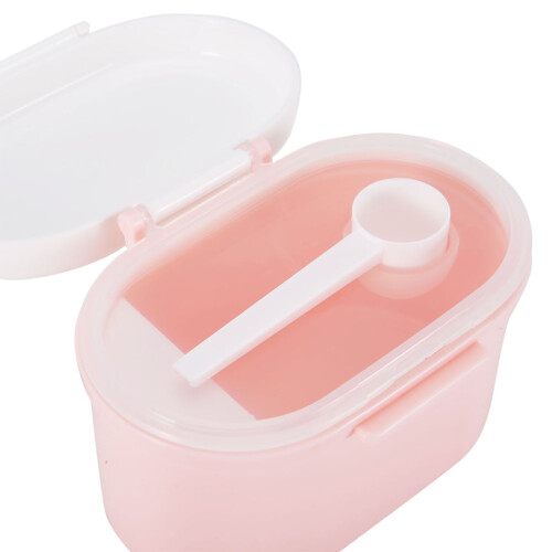 Portable Milk Powder Sealing Storage Box Microweave Freezer Safe (Pink L) 2