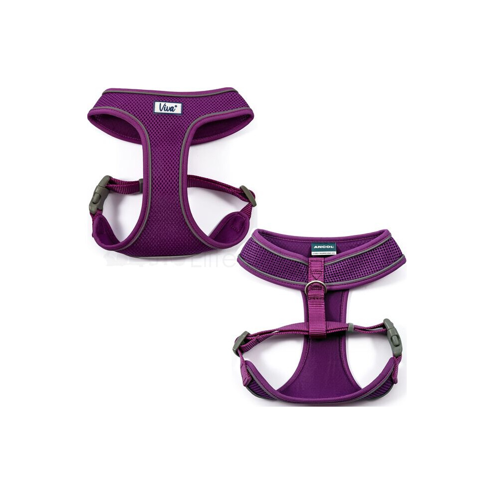 Ancol Comfort Mesh Dog Harness Extra Small 28-40Cm Purple