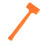 Practical PVC Rubber Soft Face Dead Blow Hammer Installing Tool (0.5LB) 3
