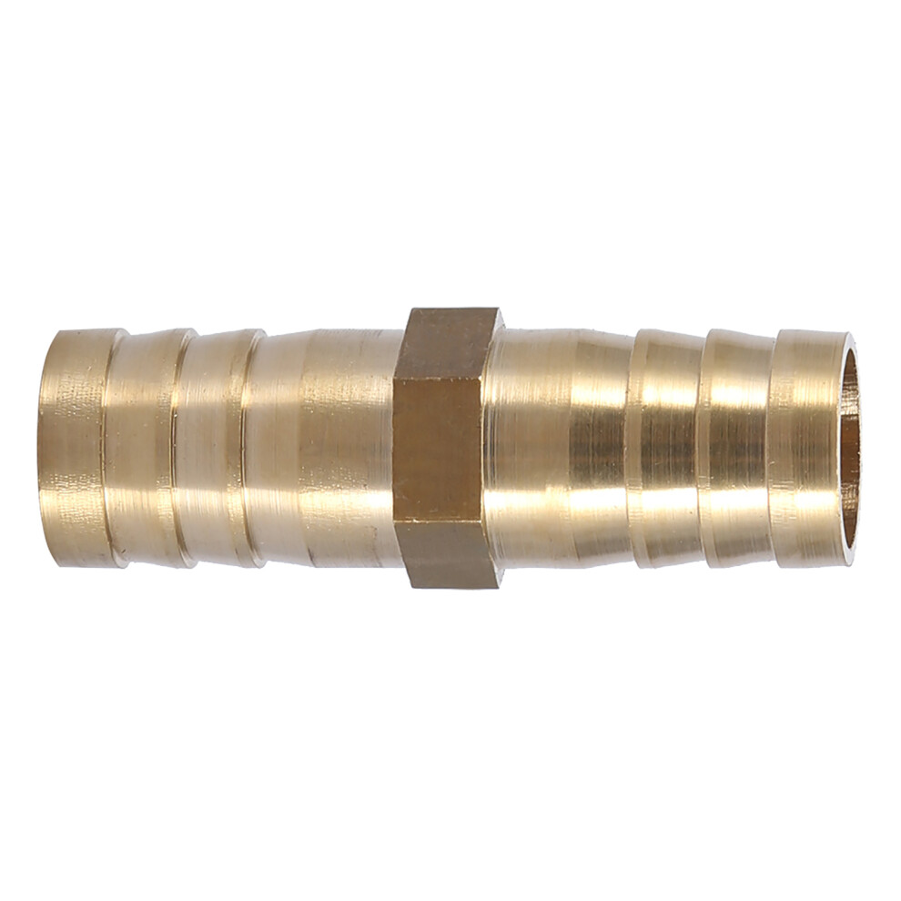 Brass Barbed Straight 2-Way Pipe Connector Tube Joiner Fitting 6/8/10/12/14/16/20Mm 6921325648828