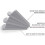 (4 Pack, Gray) Classic Rubber Door Stopper Wedge , Multi Floor Door Stop (4 Pack) 4