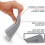 (4 Pack, Gray) Classic Rubber Door Stopper Wedge , Multi Floor Door Stop (4 Pack) 2