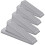 (4 Pack, Gray) Classic Rubber Door Stopper Wedge , Multi Floor Door Stop (4 Pack) 1