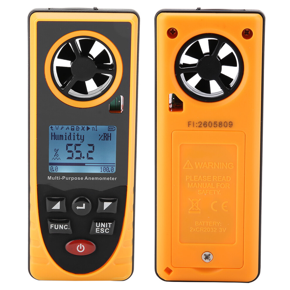 Gm8910 Multifunctional Lcd Display Digital Anemometer Air Wind Speed Scale Meter 9311325657055