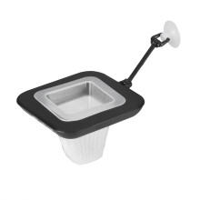 Kunststoff-Wurm-Feeder in Rot mit Saugnapf, 6,3 cm, B/Wh
