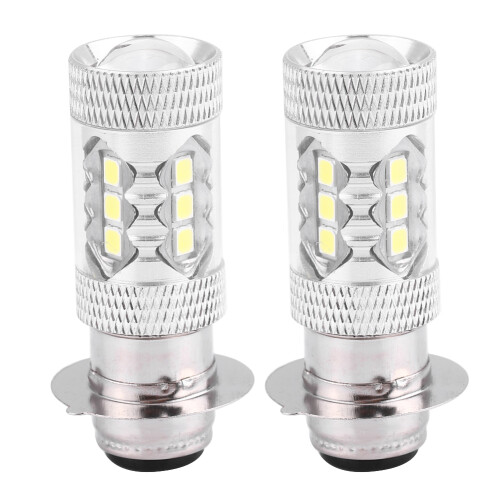 2 Stück 80W LED-Scheinwerfer PX15D Weiß 12VDC 6500K 1