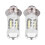 2 Stück 80W LED-Scheinwerfer PX15D Weiß 12VDC 6500K 1
