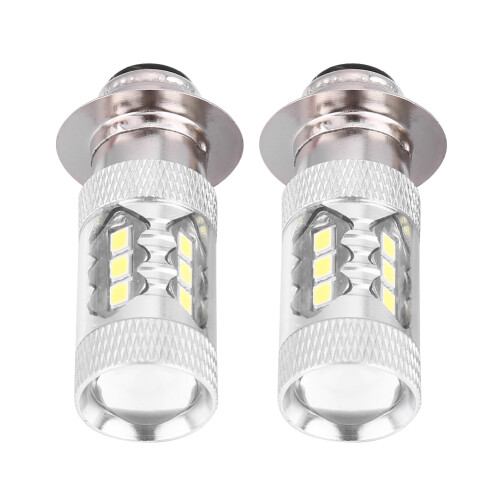 2 Stück 80W LED-Scheinwerfer PX15D Weiß 12VDC 6500K