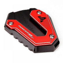 (Red 1) Motorcycle Accessories Kickstand Foot Side Stand Enlarger Pad Tire Valve Cap Compatible with Similar Brand Models from 2021 to 2023