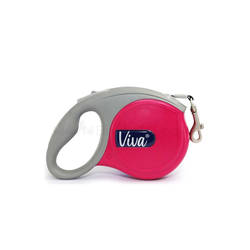 Ancol Viva Extendable Lead Tape Small Raspberry 20Kg-5M Red