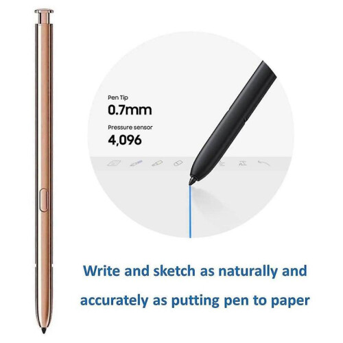 Bluetooth Stylus Pen for Note 20 Ultra S 4096 Pressure Sensor for Galaxy Note 20 & Note 20 Ultra 5g Version 2