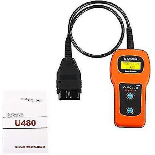 U480 Obd2 Obdii Eobd Can-bus Auto Scanner Engine Code Reader Diagnostic Tool, Orange And Black
