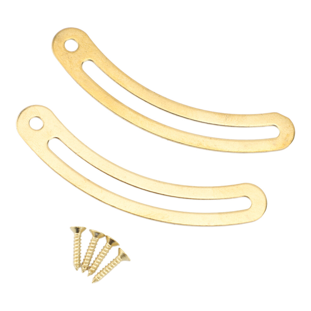20Pcs Lid Support Hinges With Screws Recurved Rod Hardware Lid Stay Hinge For Cabinet Jewelry Box Wardrobe Brass Color 7901325684841