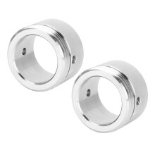 2Pcs Heat Valve Adapter Set 304 Stainless Steel Thermostat RA Adapter with Vertical Stripes Appearance M30 X 1.5