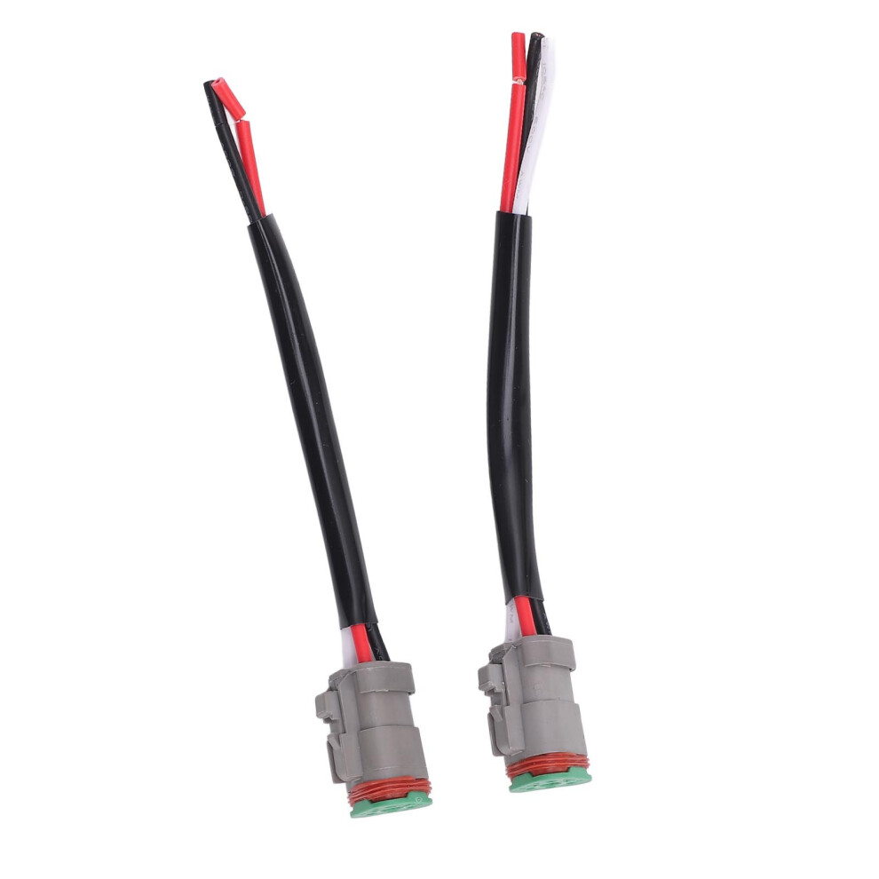 1 Pair 3 Pin Dt Connectors Waterproofing Automotive Electrical Connector Wiring Harness For Car Trucks Boats Led Work Lights Female Plug 9371325689890