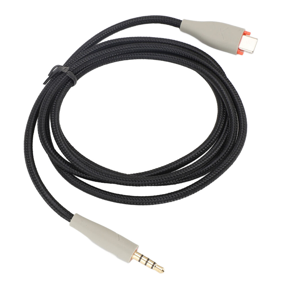 Type C To 3.5Mm Headphone Aux Cable Ofc Woven Cable Headphone Replacement Cable For Mmx150 Headset 1.2 Meters Gray 8771325690468