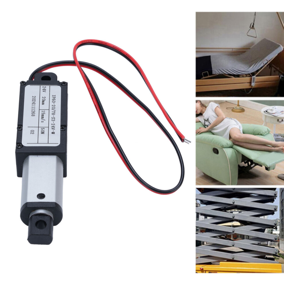 Electric Small Linear Actuator 0.8In Stroke 50N Thrust 15Mm/S Linear Motion Actuator For Home Automation Robot Gripper 4671325692452