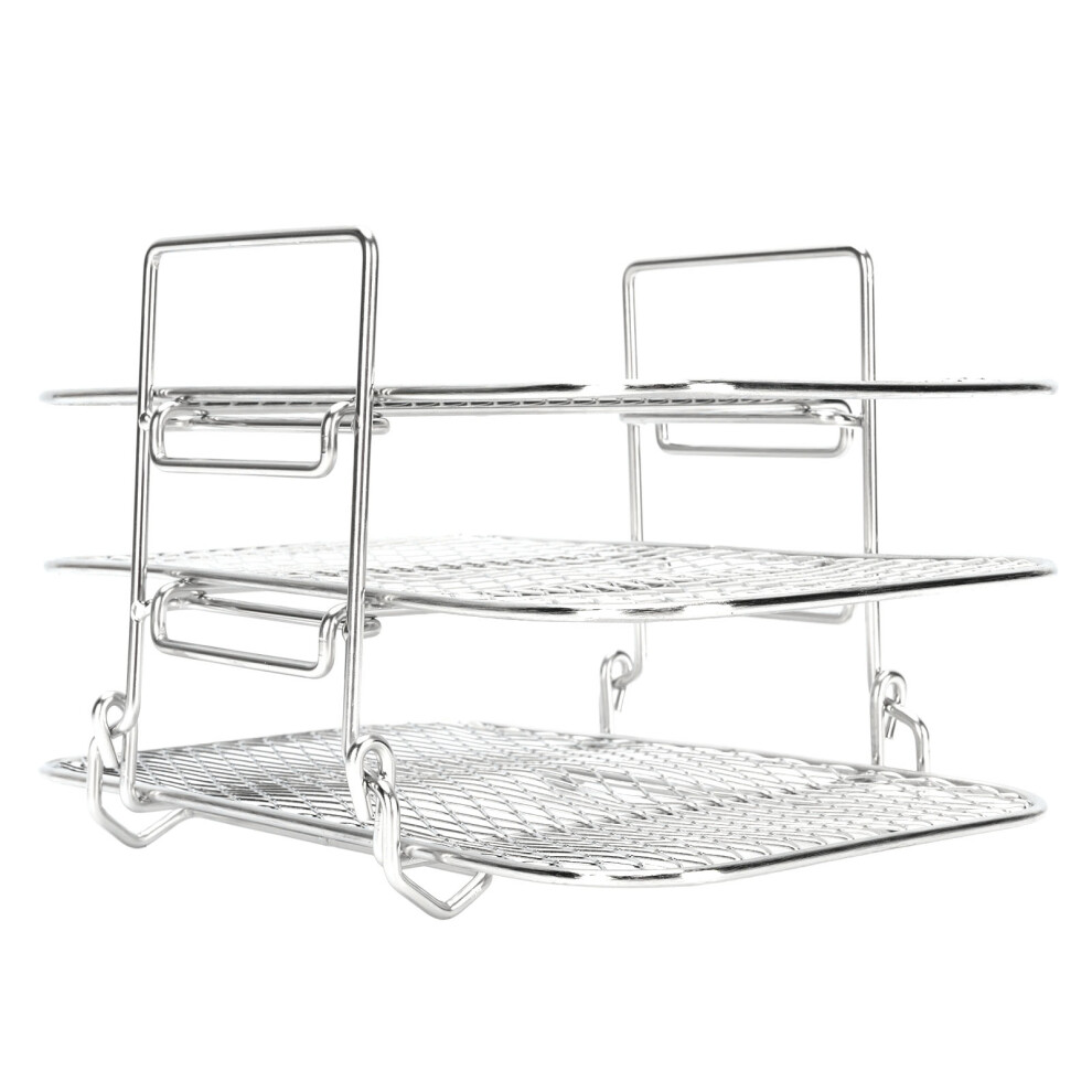 3 Layer Fryer Rack 304 Stainless Steel Dehydrator Rack Multi Layer Grill Rack Dishwasher Safe Detachable Fryer Accessories