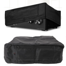 Amplifier Receiver Dust Cover Nylon Fabric Stereo Receiver Protection Cover Case Rainproof for Home Theater Black